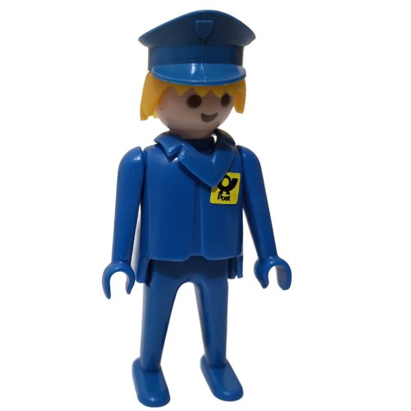 Playmobil ® Mann blau blondes Haar feste Hände Post gebraucht