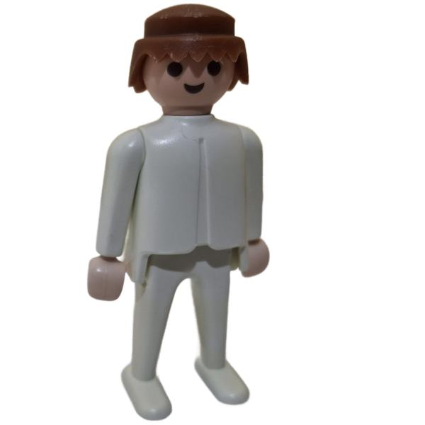 Playmobil ® Mann weiß braune Haare bewegliche Hände DUNLOP gebraucht
