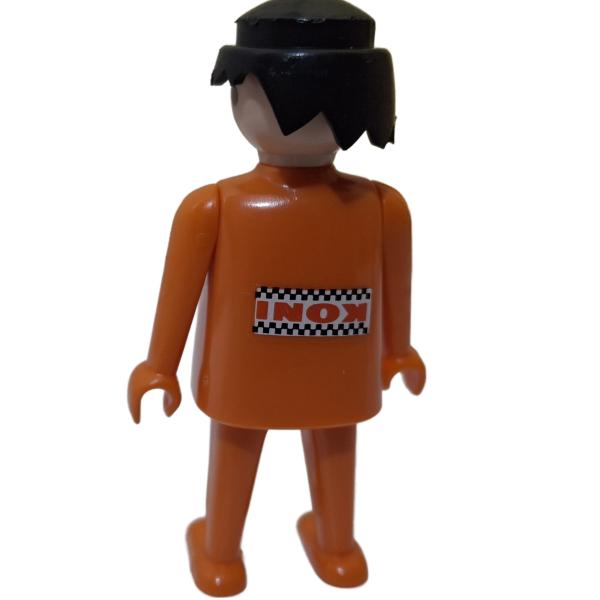 Playmobil ® Mann hellorange schwarze Haare feste Hände KONI gebraucht