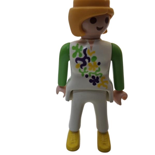 Playmobil ® Frau blond Blumenoberteil gebraucht