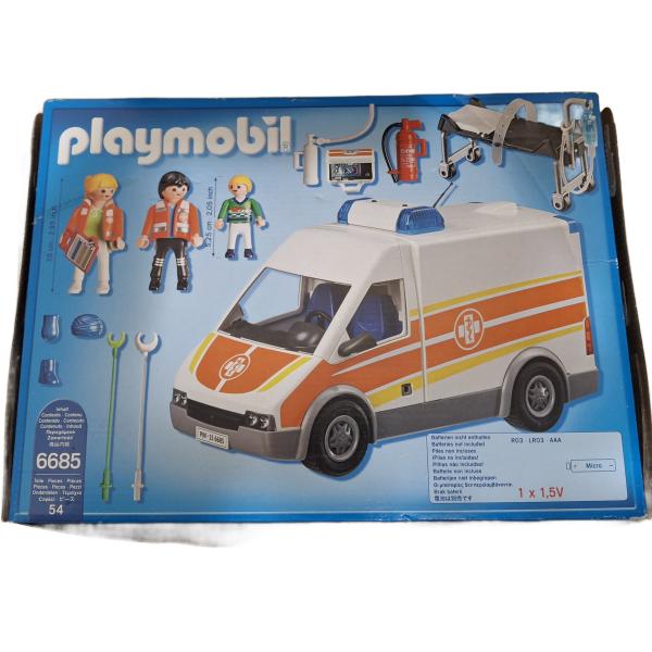 Playmobil ® 6685 Krankenwagen mit Licht und Sound gebraucht
