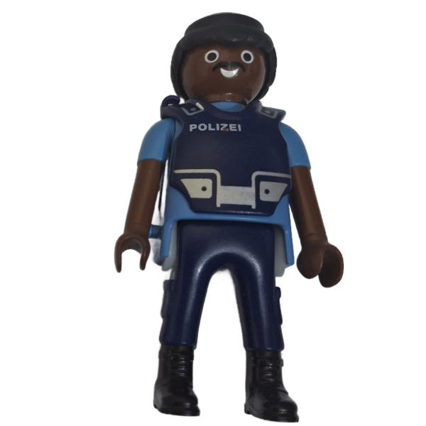 Playmobil ® 30007193 Mann Polizist schwarze Haare gebraucht
