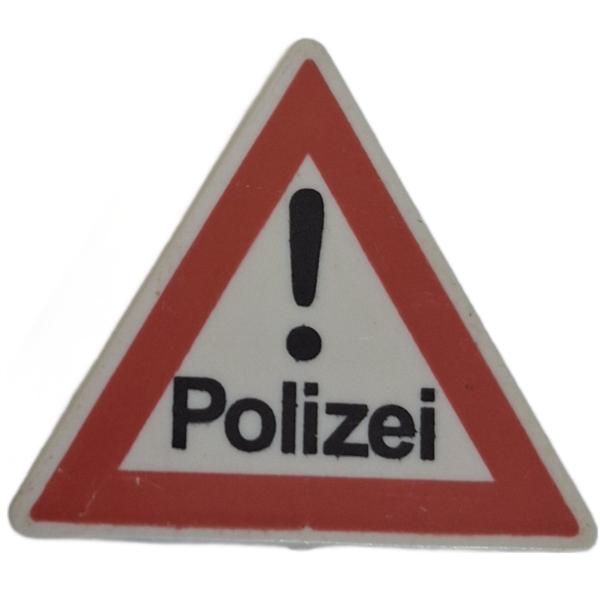 Playmobil ® 30641092 Straßenschild Dreieck Achtung Polizei gebraucht