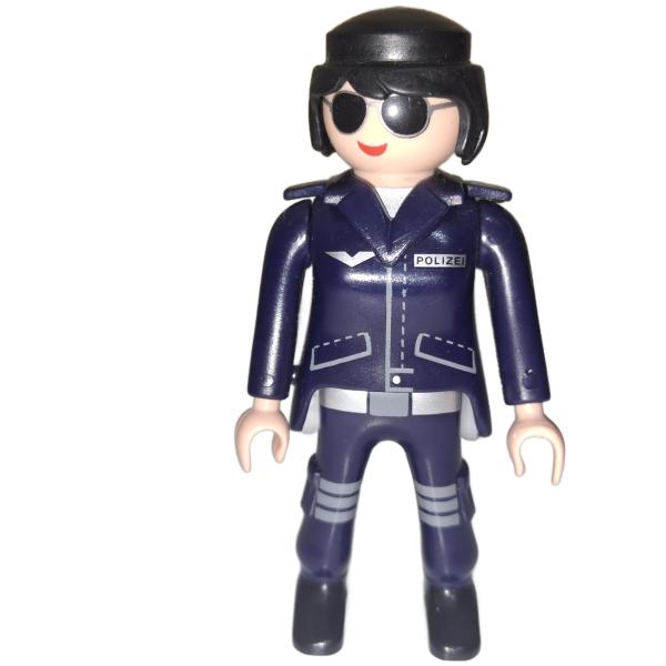 Playmobil ® Frau Polizistin schwarze Haare gebraucht