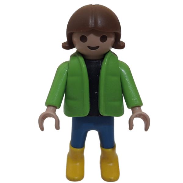Playmobil ® 30110920 Kind Mädchen grüne Jacke gebraucht