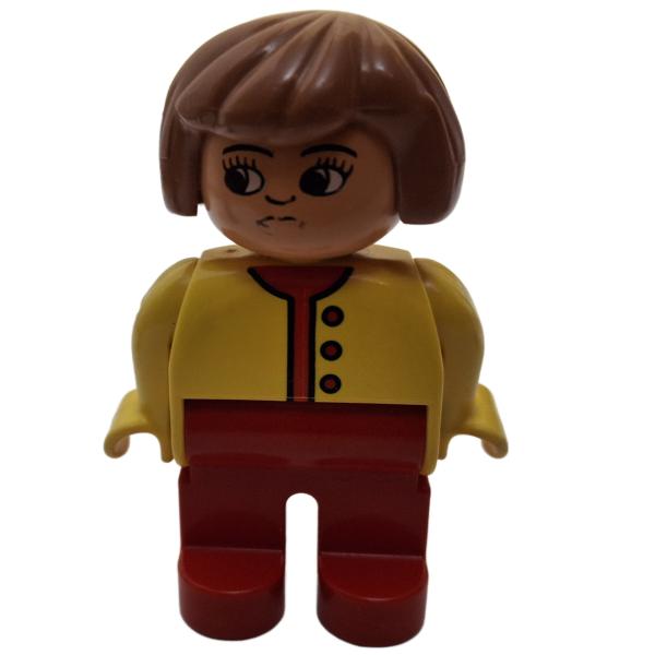 LEGO® DUPLO® Frau gelb / rot ältere Version gebraucht