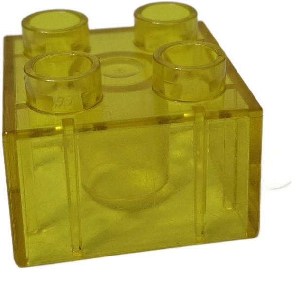 Lego Duplo 31460 2 x 2 Stein gelb transparent gebraucht