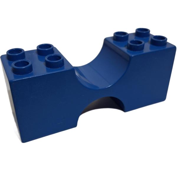 LEGO® DUPLO®  2x6x2 blau in der Mitte gebogen rund Brücke gebraucht