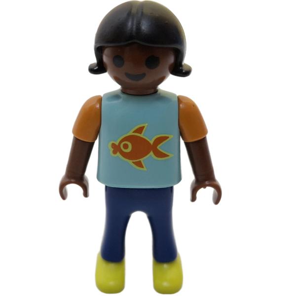 Playmobil ® Kind Mädchen Fisch gebraucht