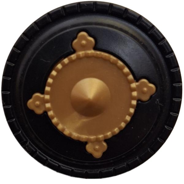  Playmobil ® Rundschild schwarz / golden Buckelschild gebraucht