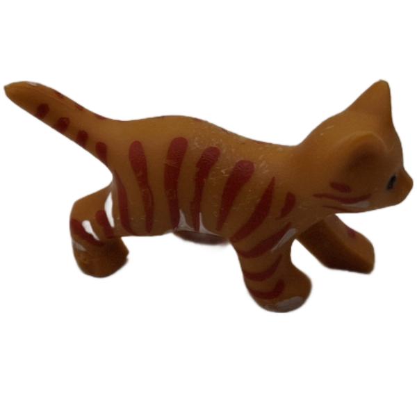 Playmobil ® Katze klein gelb / rot gebraucht