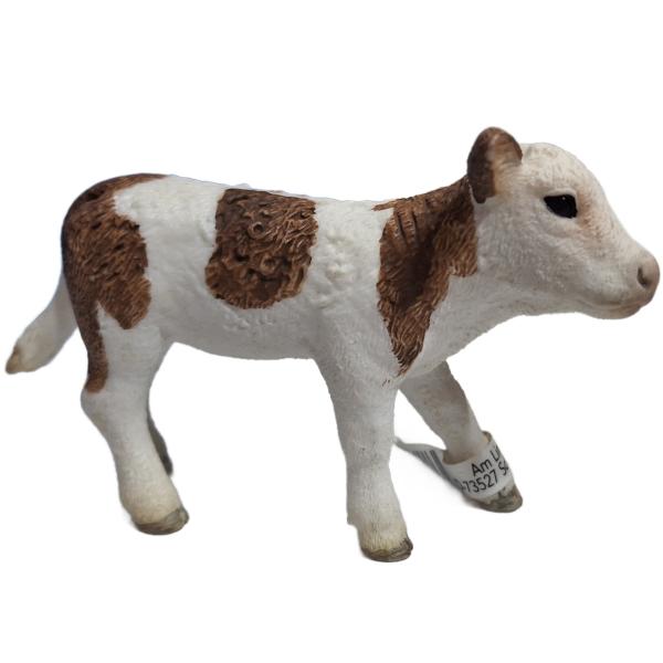Schleich ® Farm World 17073 Fleckvieh Kalb mit Fahne gebraucht