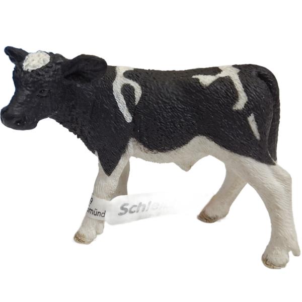 Schleich ® 17072 Kalb schwarzbunt mit Fahne gebraucht