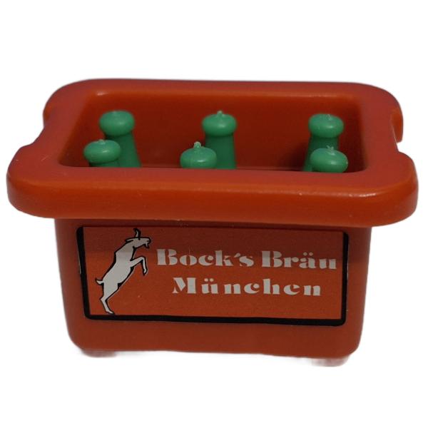 Playmobil ® Getränkekiste orange Bock`s Bräu mit Flaschen grün gebraucht