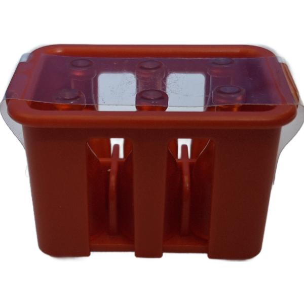 Playmobil ® Getränkekiste orange mit Flaschen transparent rot gebraucht