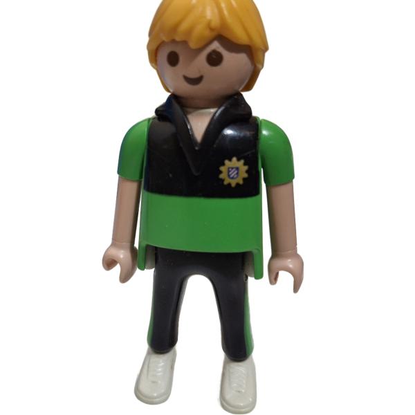 Playmobil ® Mann Polizist grün schwarz gebraucht