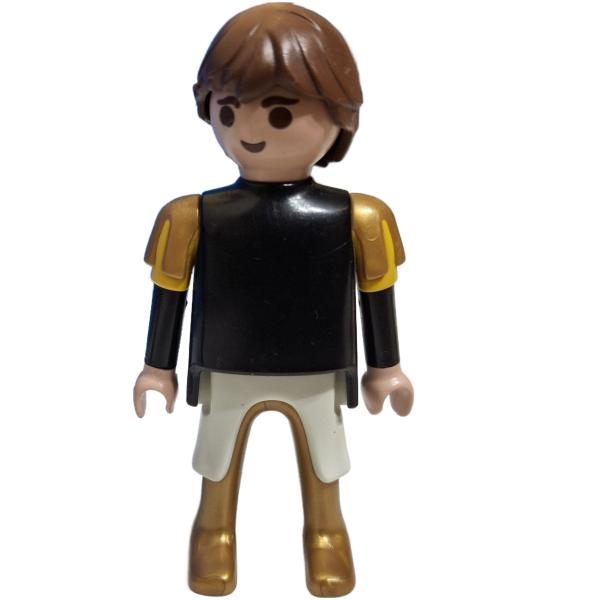 Playmobil ® Mann Ritter schwarz / weiß gebraucht