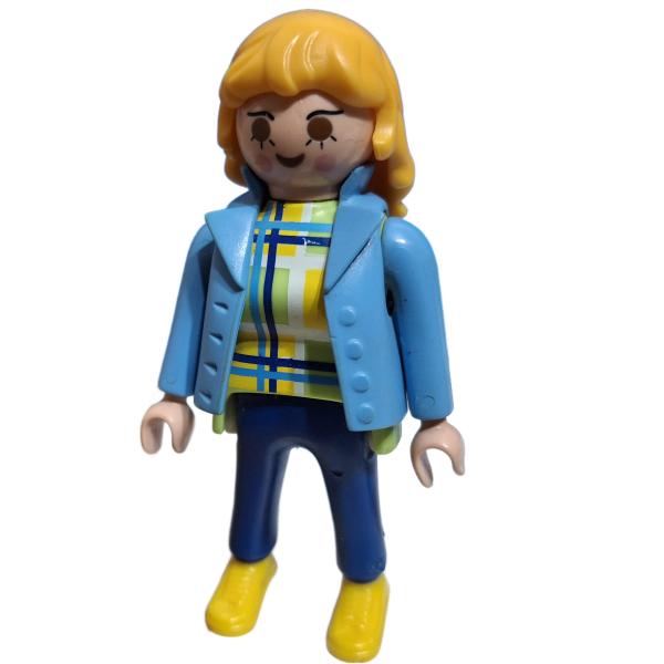 Playmobil ® 30142050 Frau blond blaue Jacke gebraucht