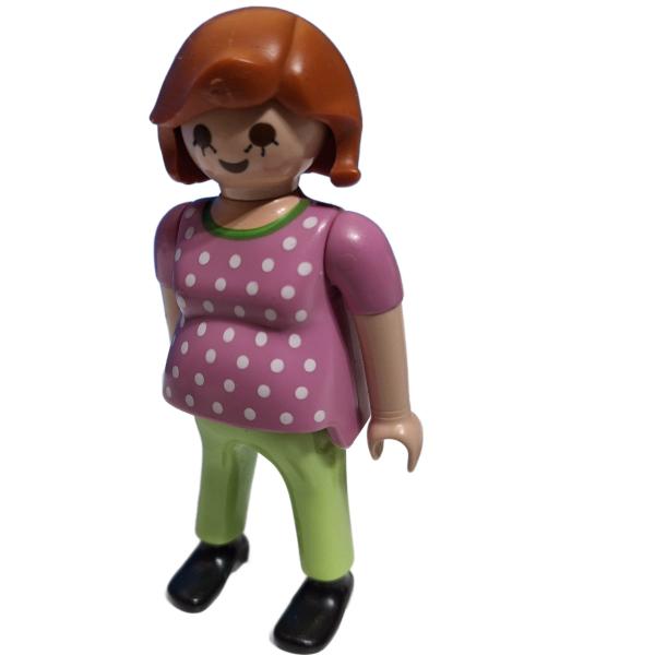 Playmobil ® Frau gepunktetes Oberteil schwanger gebraucht