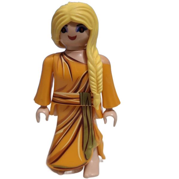Playmobil ® Frau oranges Kleid gebraucht
