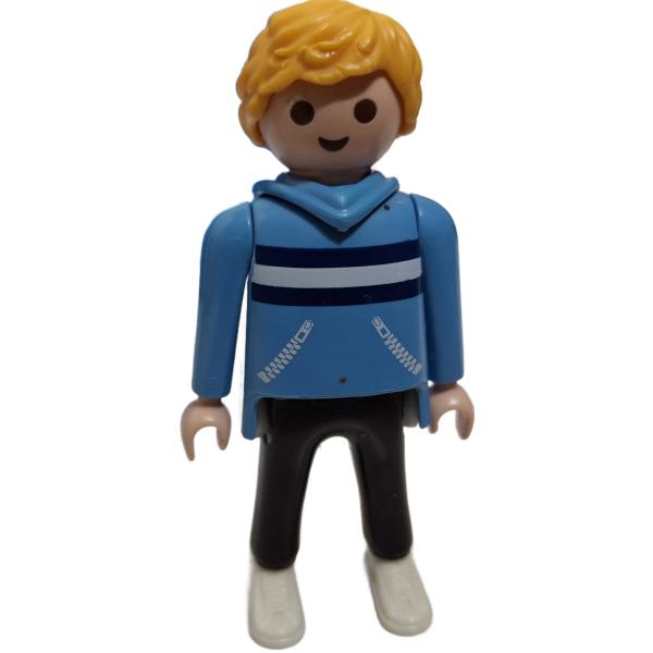 Playmobil ® 30002544 Mann blaues Oberteil blonde Haare gebraucht