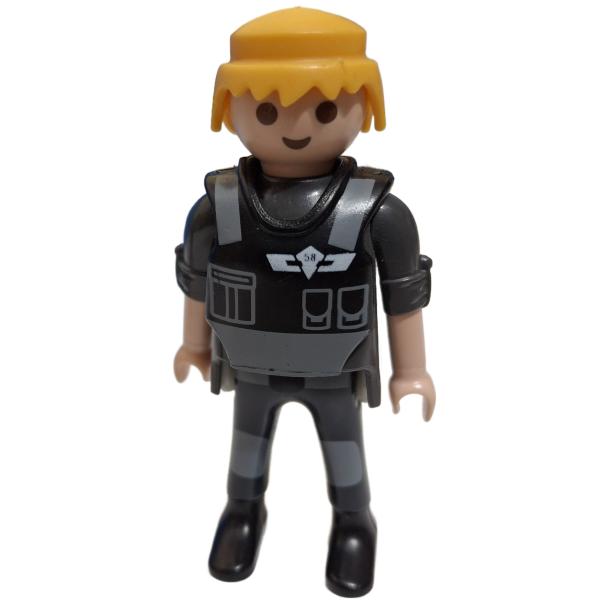 Playmobil ® Mann SEK blondes Haar gebraucht