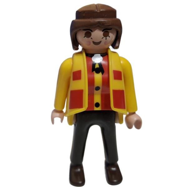 Playmobil ® Frau Jacke gelb / rot gebraucht