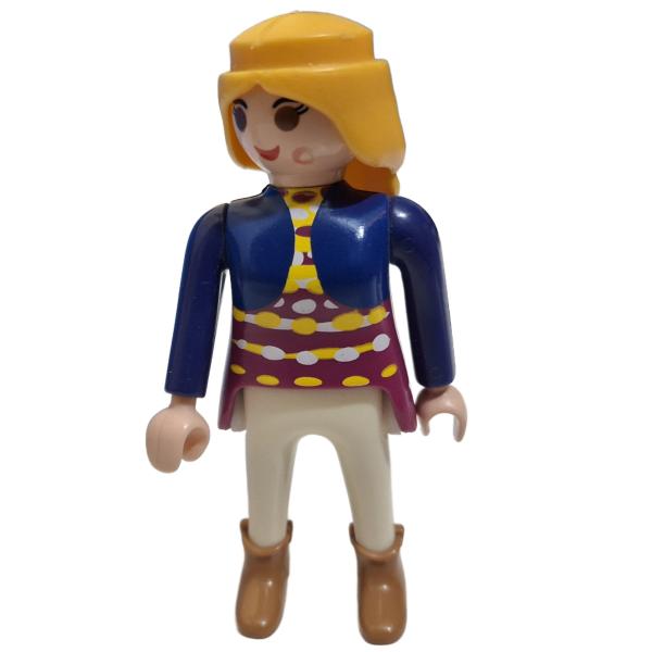 Playmobil ® Frau blaue Jacke gebraucht