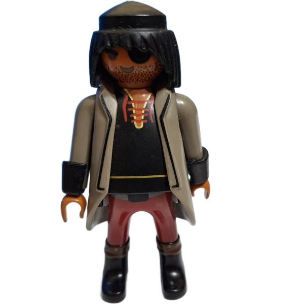 Playmobil ® Mann Pirat dunkelbeige Jacke gebraucht