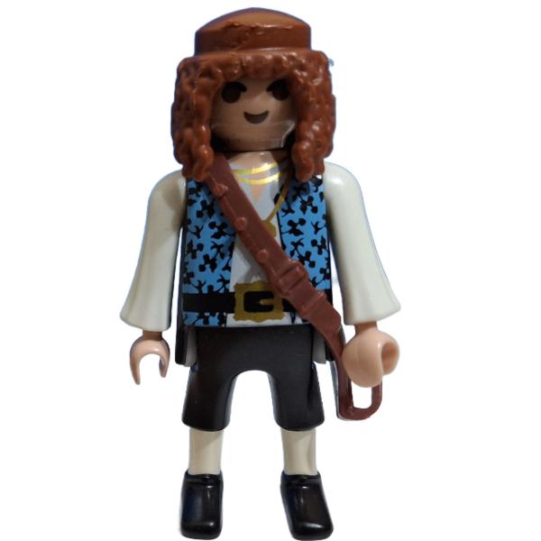 Playmobil ® 30005873 Mann Pirat braune Locken gebraucht