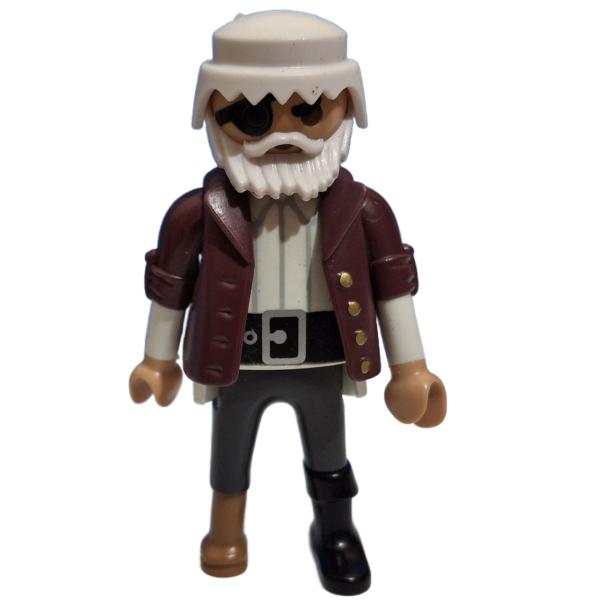 Playmobil ® Mann Pirat weißes Haar und Bart gebraucht