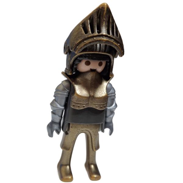 Playmobil ® Mann Ritter Goldbronze mit Helm gebraucht