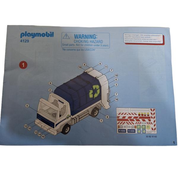 Playmobil ® 4129 Recycling-Fahrzeug mit Blinklicht gebraucht
