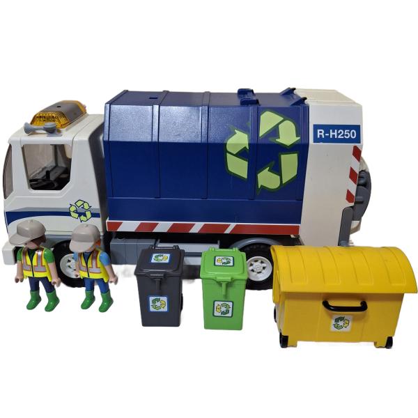 Playmobil ® 4129 Recycling-Fahrzeug mit Blinklicht gebraucht
