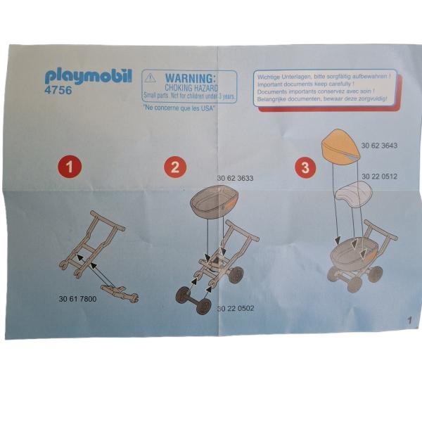 Playmobil ® 4756 Mama mit Kinderwagen gebraucht