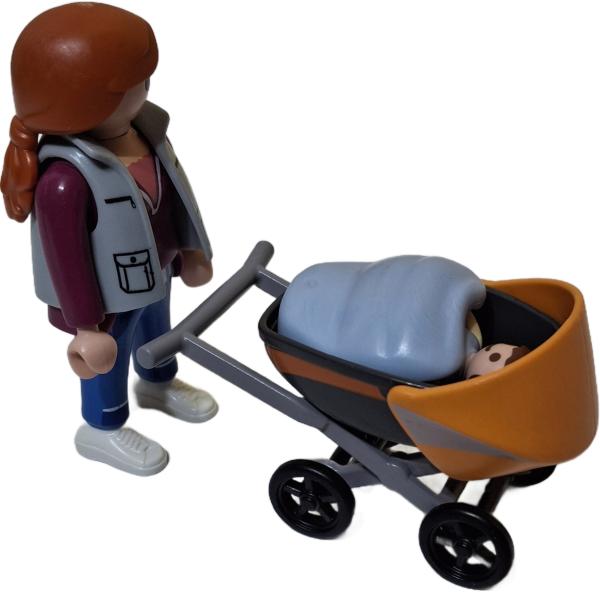 Playmobil ® 4756 Mama mit Kinderwagen gebraucht
