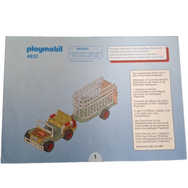 Playmobil ® 4832 Rangerfahrzeug mit Nashorn gebraucht