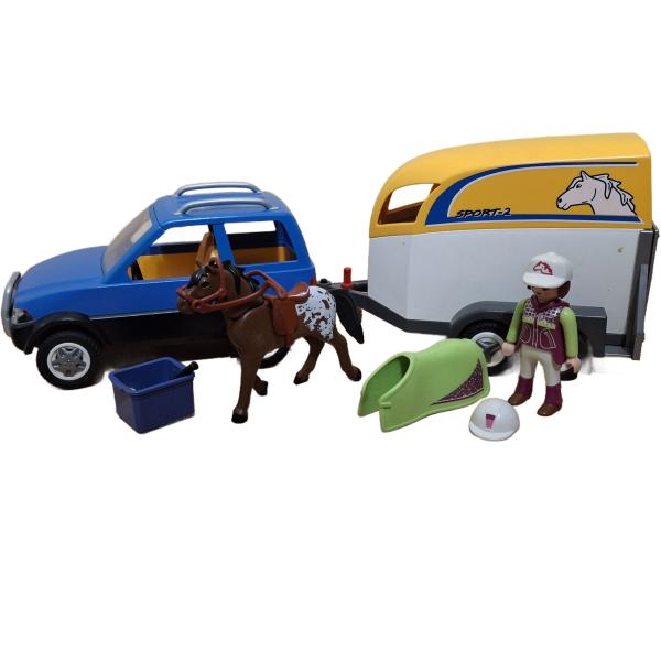 Playmobil ® 5223 PKW mit Pferdeanhänger gebraucht