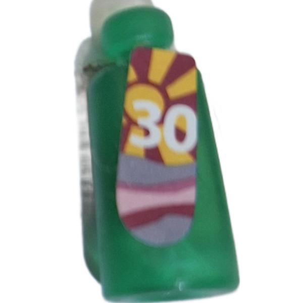 Playmobil ® 30242462 Kosmetikflasche grün " Sonnencreme " gebraucht