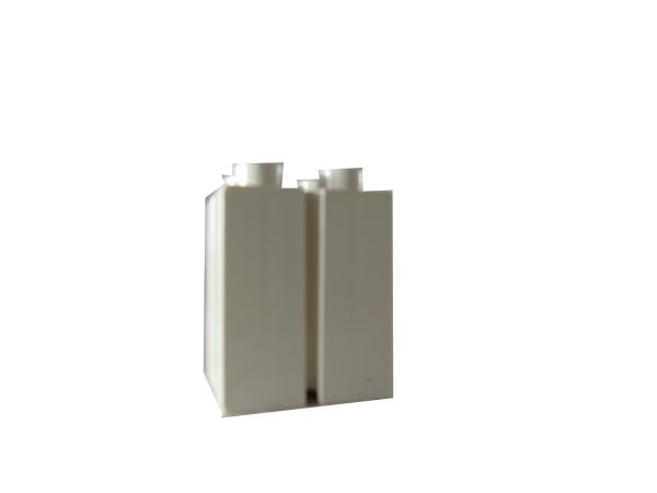 LEGO® DUPLO® Stein 2x2x2 mit Kerbe weiss gebraucht