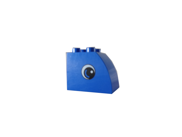 LEGO® DUPLO® Stein 2x3 abgerundet blau Augen gebraucht