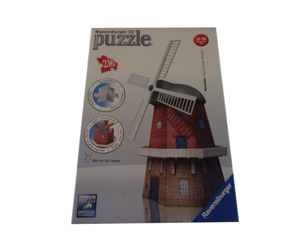 3D Puzzle 216 Teile Windmühle gebraucht
