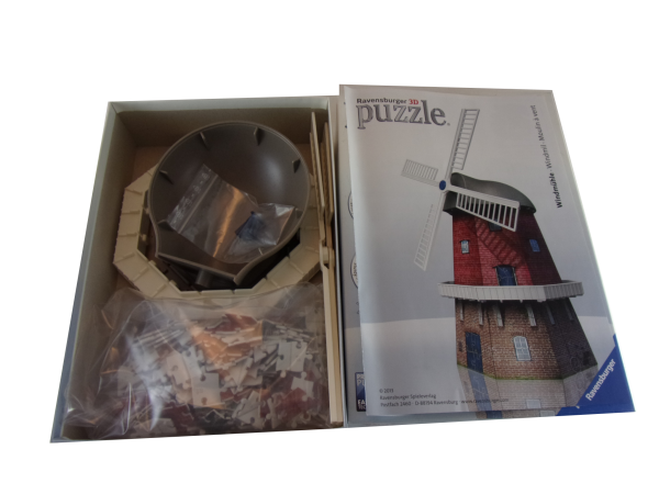3D Puzzle 216 Teile Windmühle gebraucht