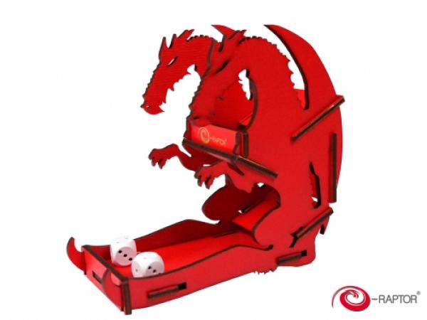 Würfelturm (Dice Tower) Drache rot klein Neuware