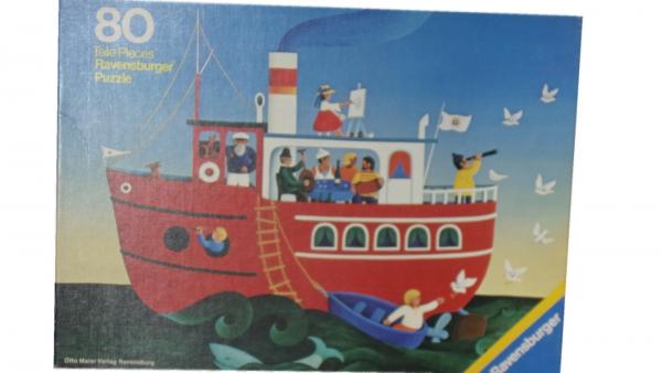 80 Teile Puzzle Die lustige Seereise (1979) gebraucht