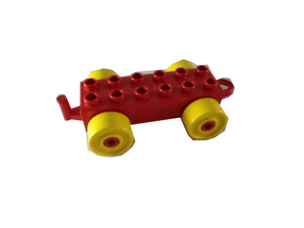 LEGO® DUPLO® Anhänger 2x6 rot/gelb gebraucht