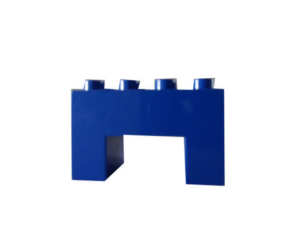 LEGO® DUPLO® 2 x 4 Brückenteil blau gebraucht