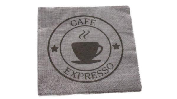 Serviette 33 x 33 cm Cafe Expresso