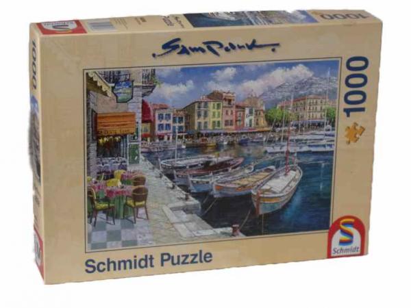 1000 Teile Puzzle Cafe`in Cassis von Schmidt Spiele gebraucht