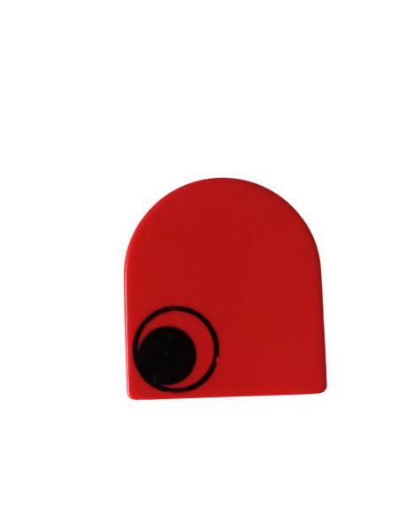 LEGO® DUPLO® 2 x 2 Stein rot rund Auge schwarz gebraucht